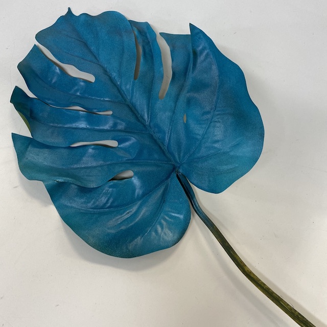GREENERY, Split Philo Leaf - Teal Blue 